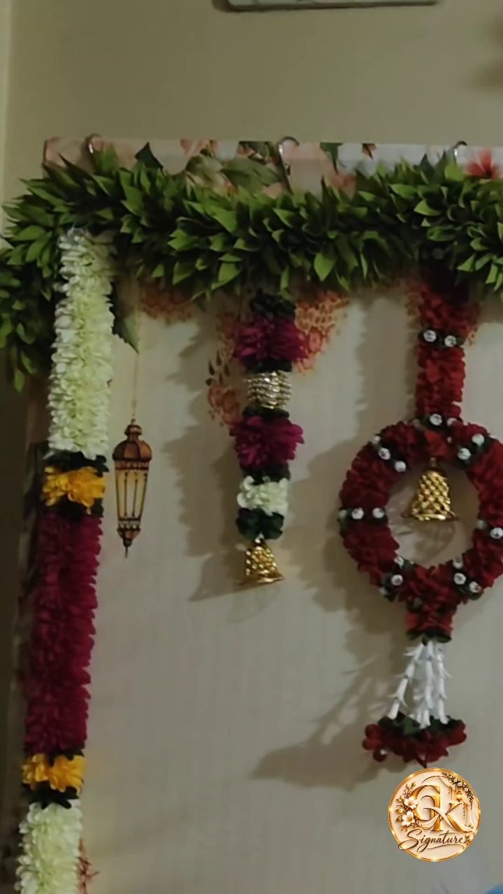 Toranam with hanging lantern